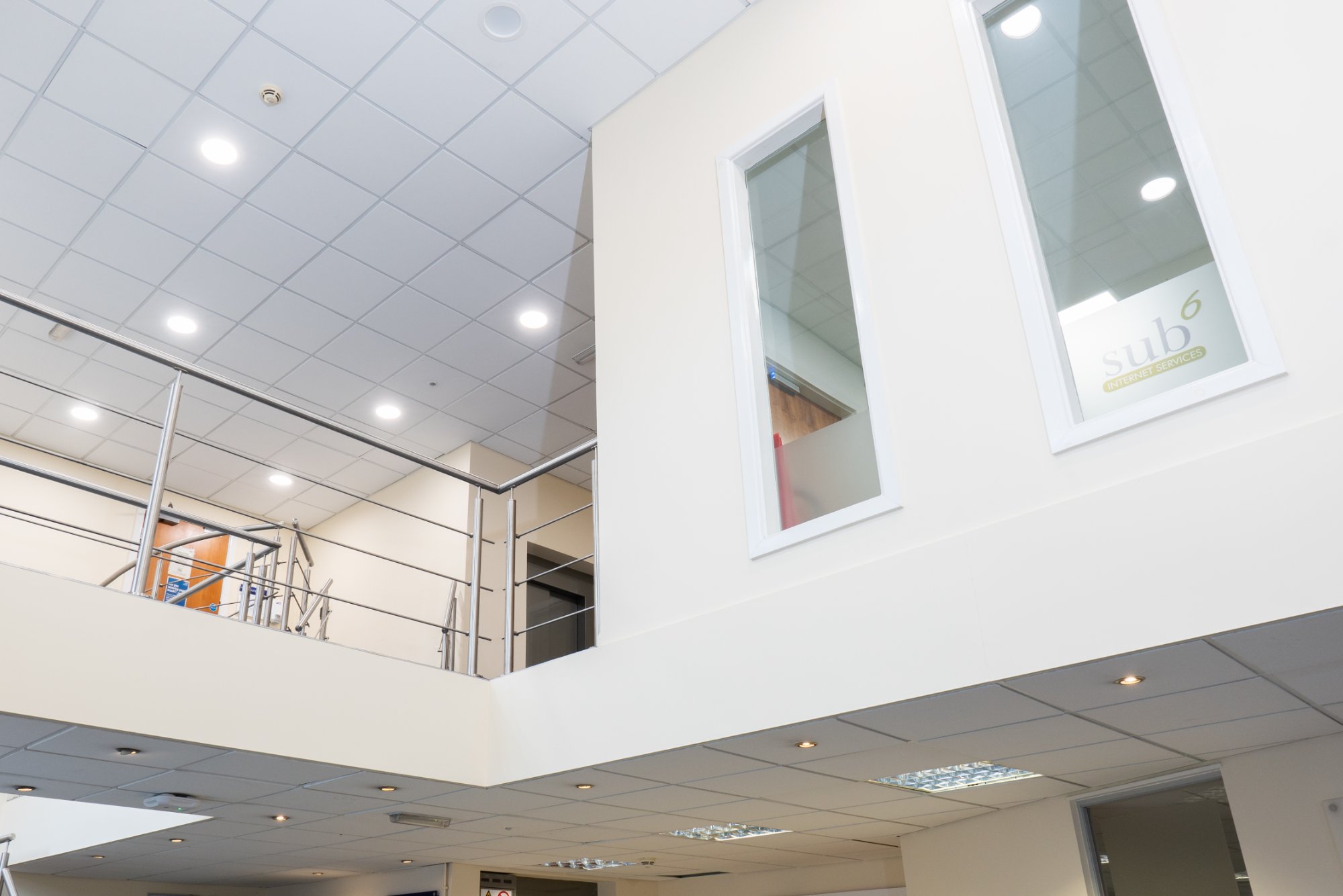 Ribble House atrium double-height ceiling